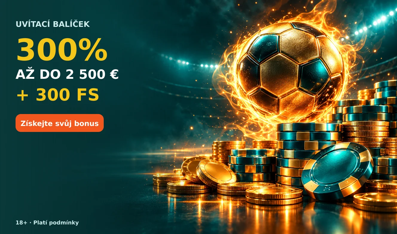Golisimo — uvítací bonus 300% až do 2 500 € + 300 zatočení zdarma